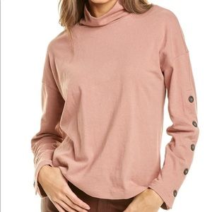 Madewell Button-Sleeve Turtleneck sz small